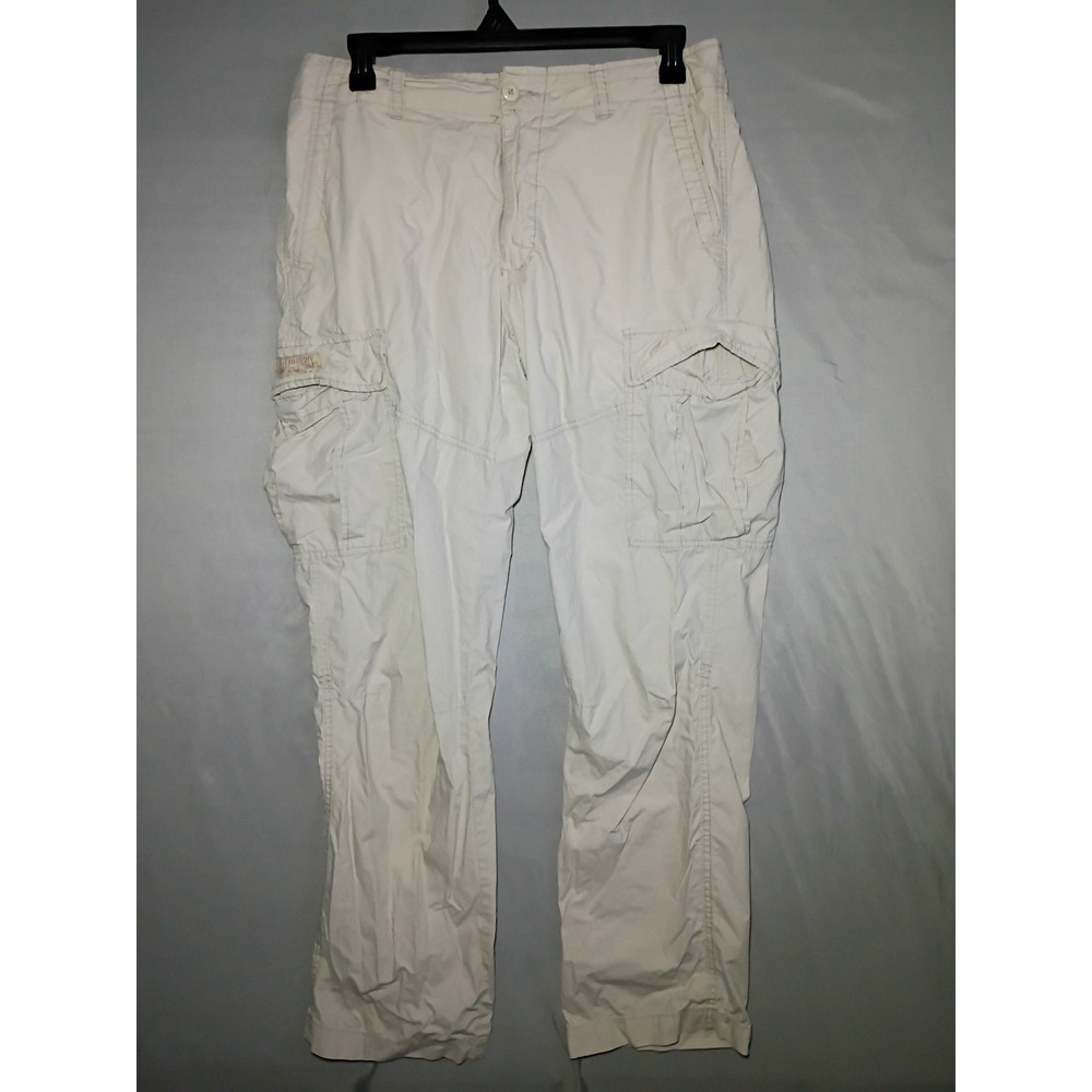 Vintage Polo Jeans Co Ralph Lauren Cargo Pants 36x34 Khaki Military Surplus Y2K